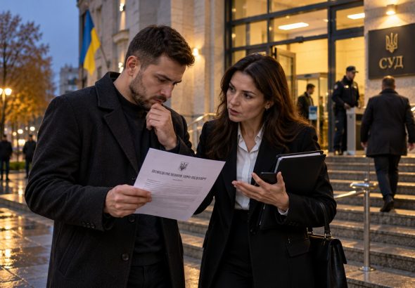 Юридическая беседа у суда